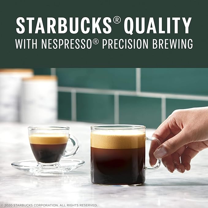 Starbucks by Nespresso Vertuo, Blonde & Dark Roast Variety Pack Coffee & Espresso, 50-count Coffee and Espresso Pods, Brews 7.8 oz and 1.35 oz.