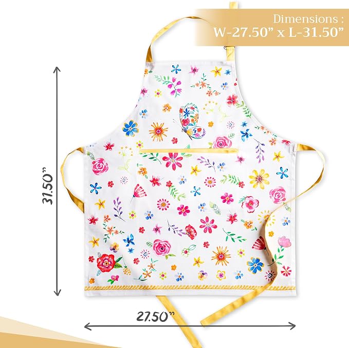 Maison d' Hermine 100% Cotton Apron for women with Pocket Kitchen Chef Apron for Men Cooking Mothers Day Gifts - Image 4
