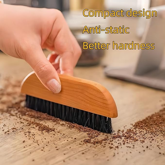 3-Piece Coffee Brush Grinder Cleaning Tool Household Cleaning Brush Set For Removing Coffee Grounds and Table Top Bar Coffee Powder