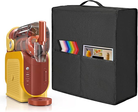 Premium 600D Waterproof Dust Cover for Ninja SLUSHi Machine FS301OR/ FS301 - Waterproof DustProof, Multi-Pocket,Custom Fit Cover for Ninja SLUSHi Professional Frozen Drink Maker