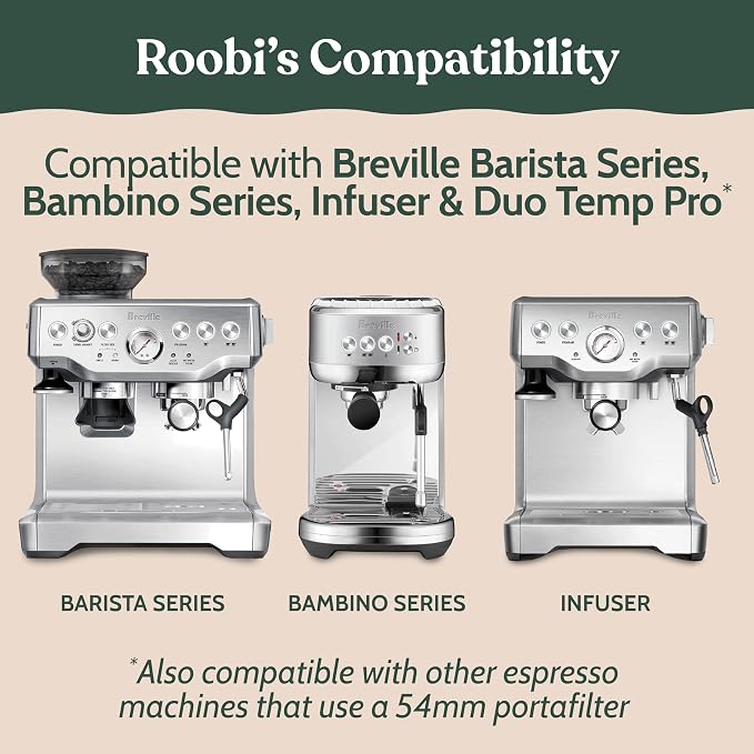 Roobi Espresso Cleaning Disc Compatible with Breville. 54mm Backflush for Disc Espresso Cleaning Tablets, 2 Pack - Image 3