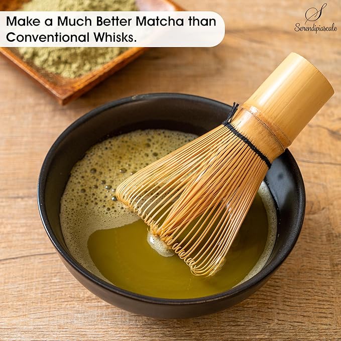 Bamboo Matcha Blender, Utensils Set With Whisk and Tea Accessories