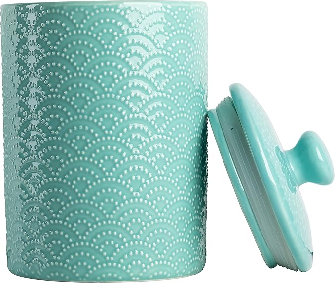 10 Strawberry Street CAN BLU Kitchen Canister Set, 3 Piece, Tide Blue