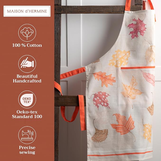 Maison d' Hermine 100% Cotton Apron for women with Pocket Kitchen Chef Apron for Men Cooking Mothers Day Gifts - Image 2