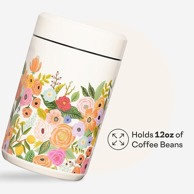Corkcicle Keep Fresh Canister - Preserves Freshness for Coffee & Pantry Items - Airtight Seal - Internal Air Compressor - BPA-Free - Gift for Mom - Great for Mother's Day or Christmas - Rifle Paper