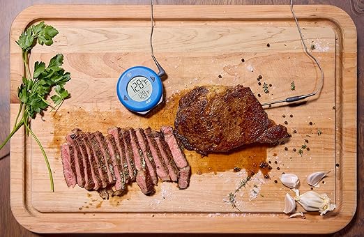 ThermoWorks DOT — Chefs’ Favorite Simple Alarm Thermometer - Nautical Blue