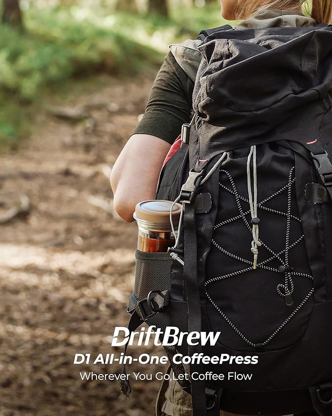 D1 Coffee Filters 100ct, Compostable, Disposable Coffee Filters Fits Driftbrew D1 All-in-One Coffee Press