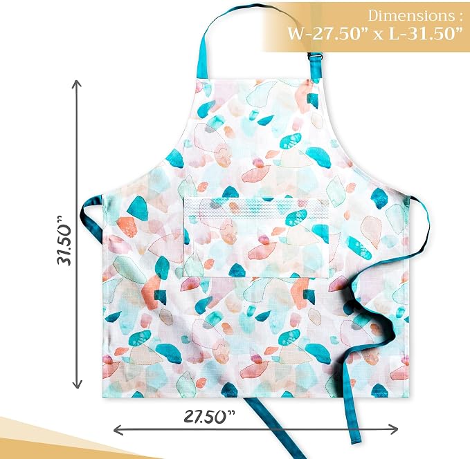 Maison d' Hermine 100% Cotton Apron for women with Pocket Kitchen Chef Apron for Men Cooking Mothers Day Gifts - Image 4
