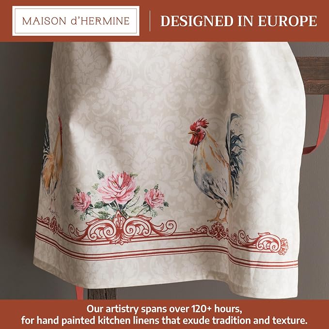 Maison d' Hermine 100% Cotton Apron for women with Pocket Kitchen Chef Apron for Men Cooking Mothers Day Gifts - Image 2