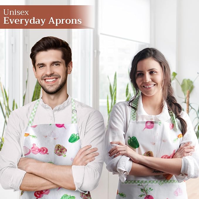 Maison d' Hermine 100% Cotton Apron for women with Pocket Kitchen Chef Apron for Men Cooking Mothers Day Gifts - Image 6
