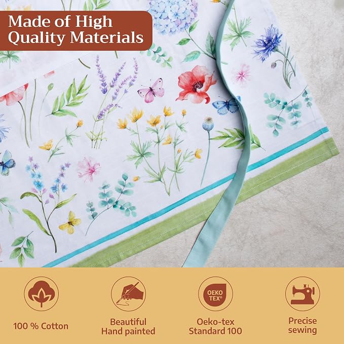Maison d' Hermine 100% Cotton Apron for women with Pocket Kitchen Chef Apron for Men Cooking Mothers Day Gifts - Image 3