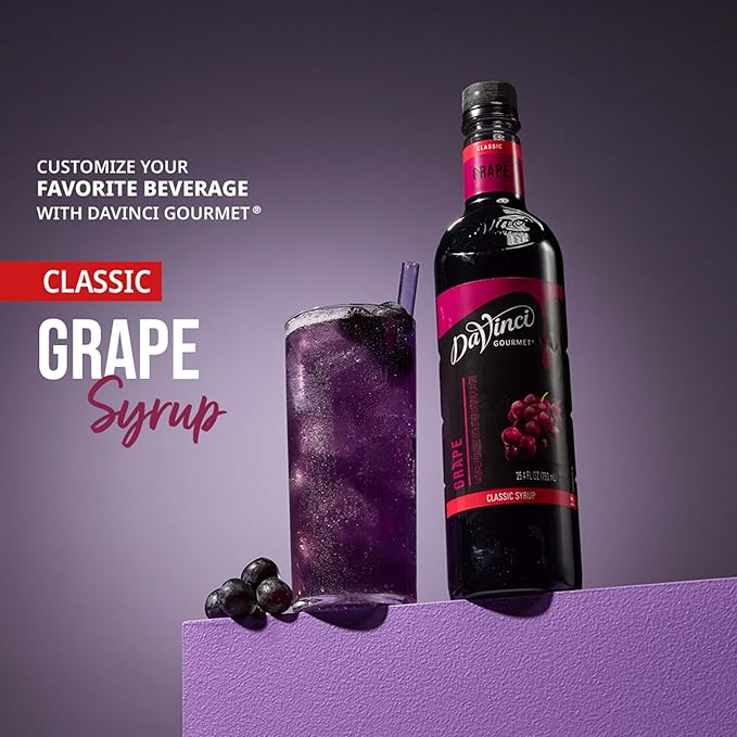 DaVinci Gourmet Grape Syrup, 25.4 Fluid Ounces (Pack of 1)