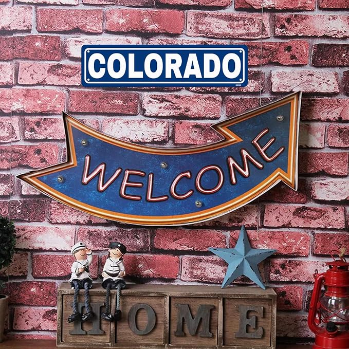 Colorado Sign Road Decor Metal Tin Signs Street Road Sign for Cafes Bar Pub Beer Club Wall Home Decor 16X4 Inches - Image 7