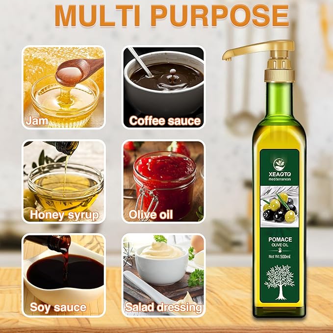 VOISEN Coffee Syrup Pumps, 8 Pack Gold Syrup Pump, Skinny Syrup Pump for 750ml 25.4oz Syrup Bottle, Syrup Pump Dispenser for Kitchen Dinning Coffee Bar Drinking Mixes,Davinci,Jordans