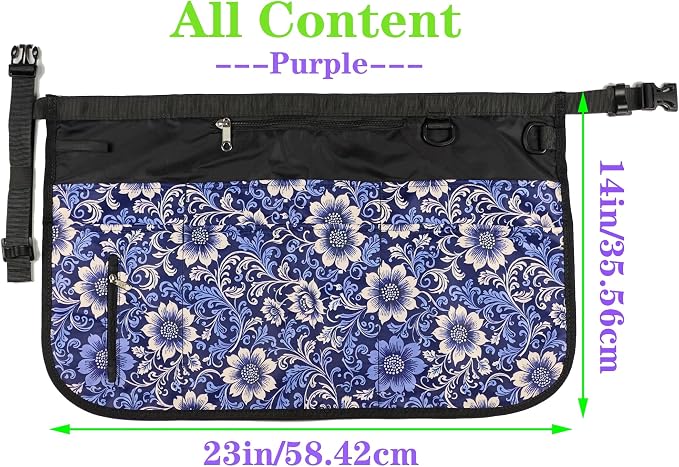 Barber Apron with 7 Pockets, Hair Stylist Apron for Men Women, Waterproof and Bleach-proof Hairdresser Bag for Cosmetology - Image 6