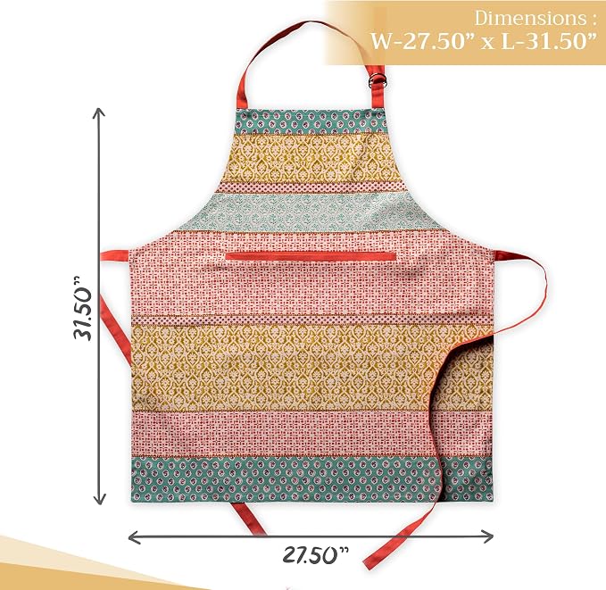 Maison d' Hermine 100% Cotton Apron for women with Pocket Kitchen Chef Apron for Men Cooking Mothers Day Gifts - Image 4