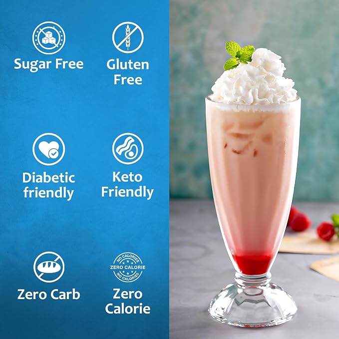 Syruvia Sugar Free Coffee Syrup, Yogurt Bowl Flavored Syrup for Drinks, Lattes and Desserts – 25.4 fl oz, With Pump - Image 4