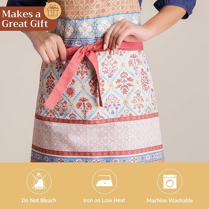 Maison d' Hermine 100% Cotton Apron for women with Pocket Kitchen Chef Apron for Men Cooking Mothers Day Gifts - Image 5