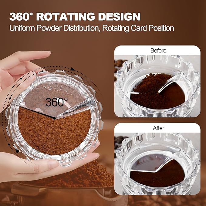 Moka Pot Dosing Funnel Transparent Mocha Dispenser Precise Volume Control Perfect Extraction Ratio for 3 Cup Aluminum Espresso Stovetop Coffeemaker-M65mm