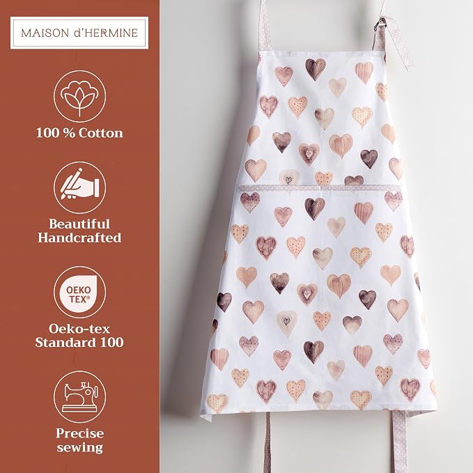 Maison d' Hermine 100% Cotton Apron for women with Pocket Kitchen Chef Apron for Men Cooking Mothers Day Gifts - Image 2