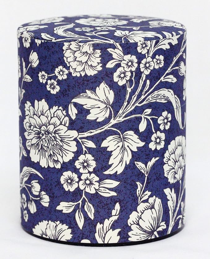 Tea Tin Canister: Florence Collection Wide 7oz (200g) TSC-027, Japan