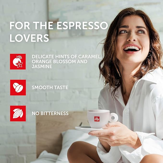 illy Coffee IperEspresso Capsules, Classico Lungo Medium Roast Coffee Pods, 100% Arabica, Premium Italian Blend, 18 Count, 6 Pack