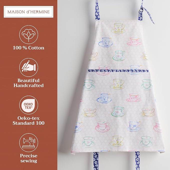 Maison d' Hermine 100% Cotton Apron for women with Pocket Kitchen Chef Apron for Men Cooking Mothers Day Gifts - Image 2