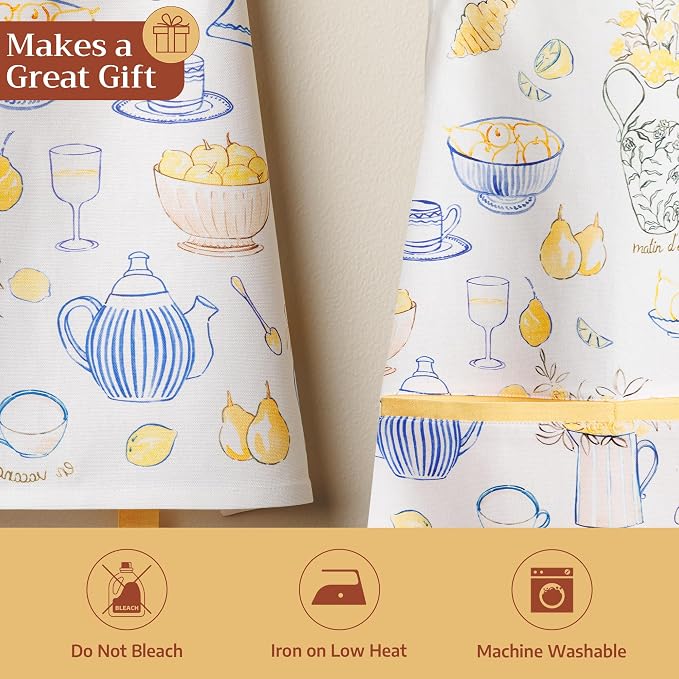 Maison d' Hermine 100% Cotton Apron for women with Pocket Kitchen Chef Apron for Men Cooking Mothers Day Gifts - Image 5