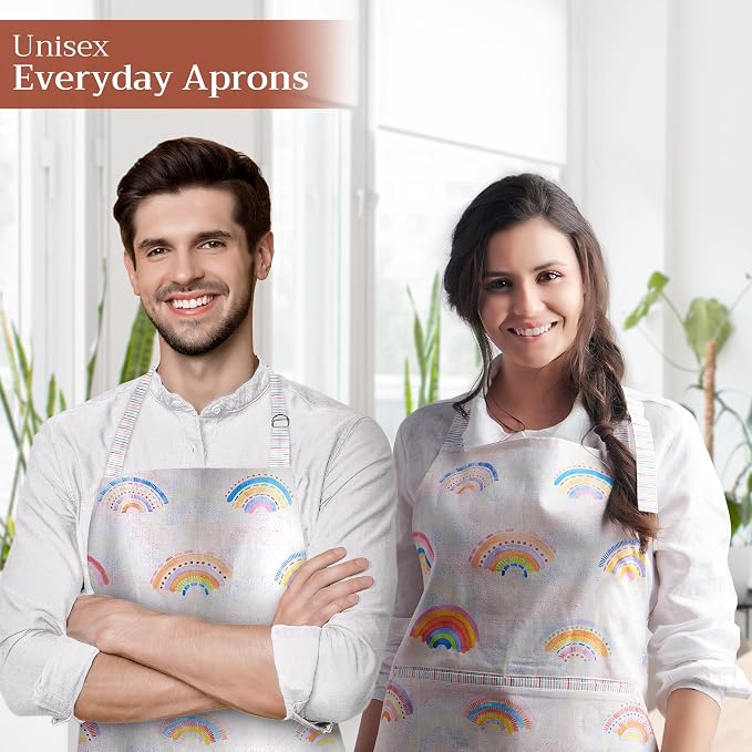 Maison d' Hermine 100% Cotton Apron for women with Pocket Kitchen Chef Apron for Men Cooking Mothers Day Gifts - Image 6