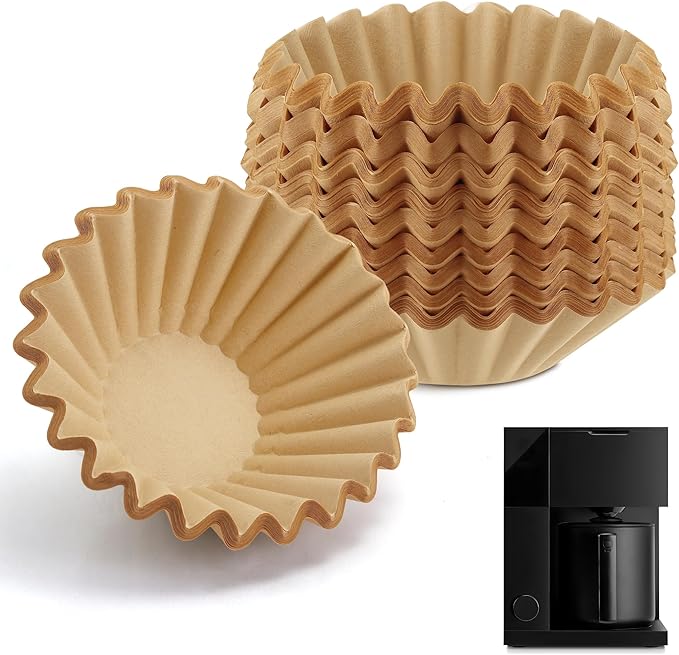 Coffee Filters Compatible with Fellow Coffee Maker, 200 Pcs Extra-Deep Bowl Design Filter Paper for Fellow Aiden Precision 10 Cup Batch Brew Basket