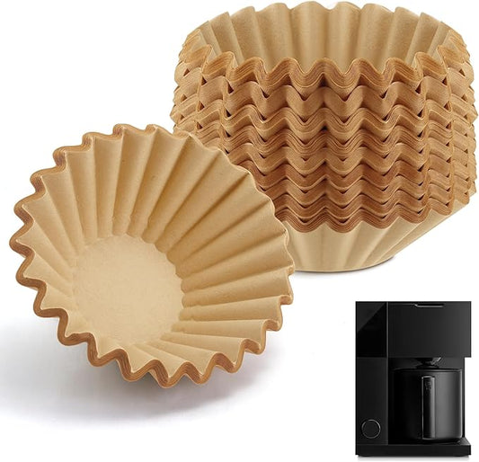 Coffee Filters Compatible with Fellow Coffee Maker, 200 Pcs Extra-Deep Bowl Design Filter Paper for Fellow Aiden Precision 10 Cup Batch Brew Basket