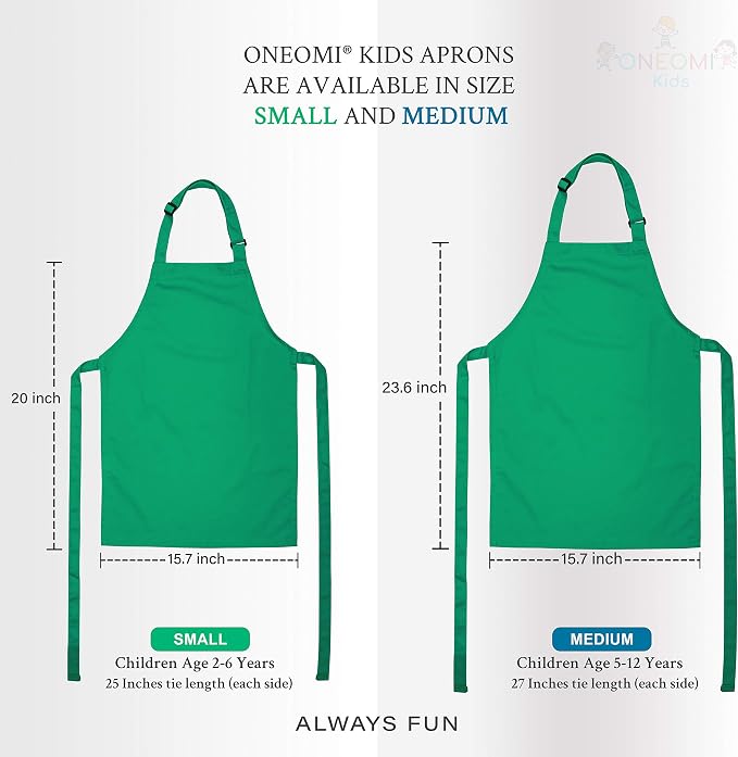 Kids Apron, Medium, 100% Cotton With An Adjustable Strap to fit All Ages - Image 5