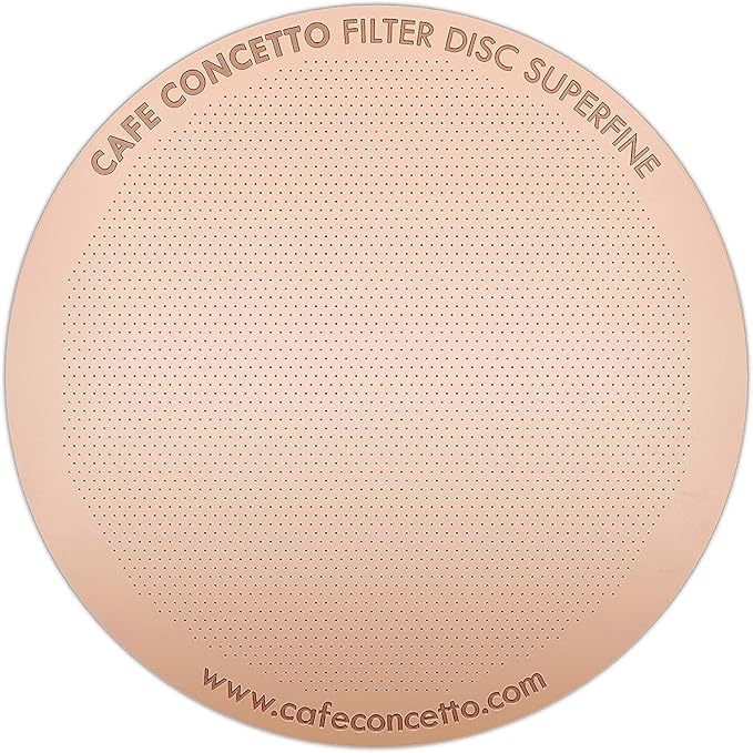 Filter for use in AeroPress XL Coffee Makers (Superfine XL) - Premium Replacement Disc - Reusable Metal, Titanium Coated Stainless Steel. Upgrade Your Mesh or Filter Papers