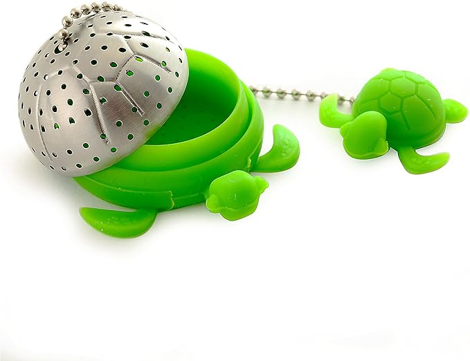 Norpro NOR-5647 S/S Turtle Tea Infuser , Green , 2" x 2" x 1.25"