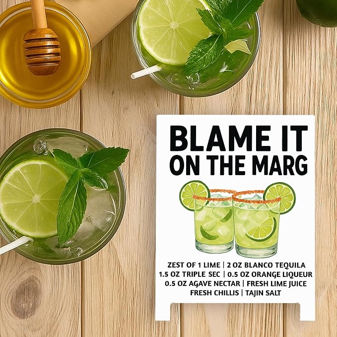Blame It On The Margs Bar Decor Sign Funny Coffee Bar Accessories Plaque for Home Pub Lounge Man Cave Party Decoration for New Couples Drink Lovers & Bartenders Christmas Gifts - Image 5