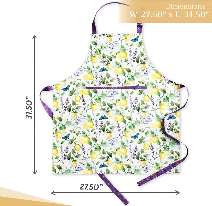 Maison d' Hermine 100% Cotton Apron for women with Pocket Kitchen Chef Apron for Men Cooking Mothers Day Gifts - Image 4