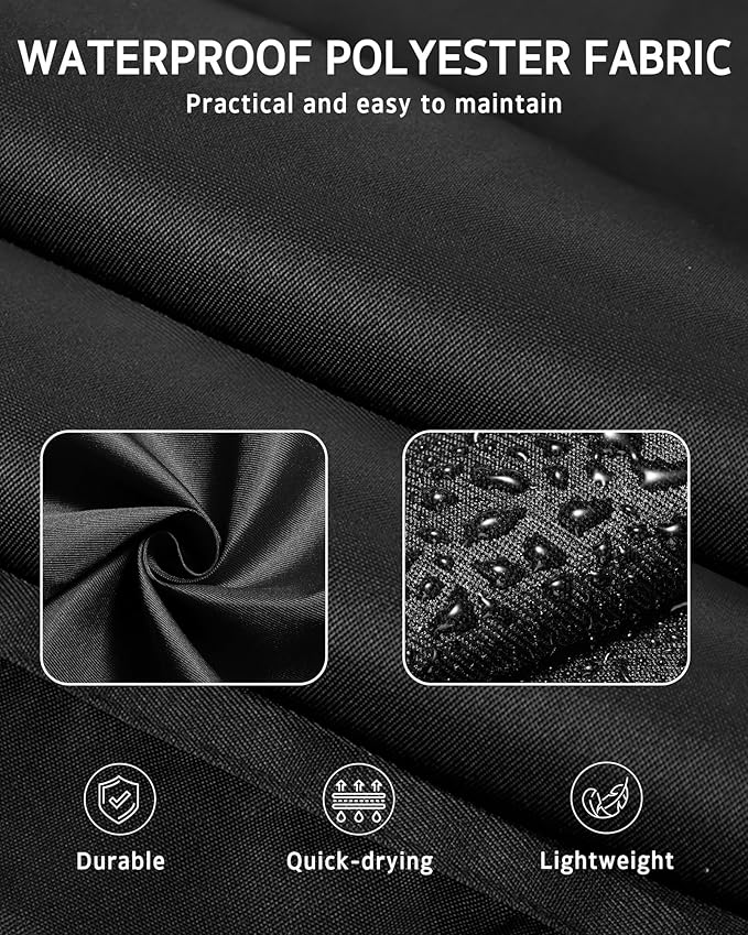 Syntus Server Apron for Men Women, Waitress Waist Apron, Black 1/3/12 Packs