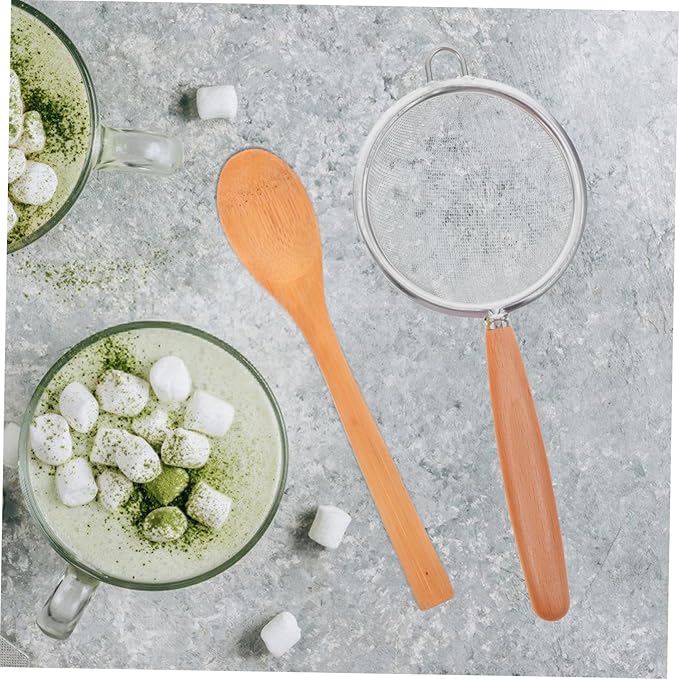 Alipis 1set Matcha Tool Kit Whisk Sifter Scoop Spoon Elegant Accessories for Home Tea Shop Use Portable Easy to Clean