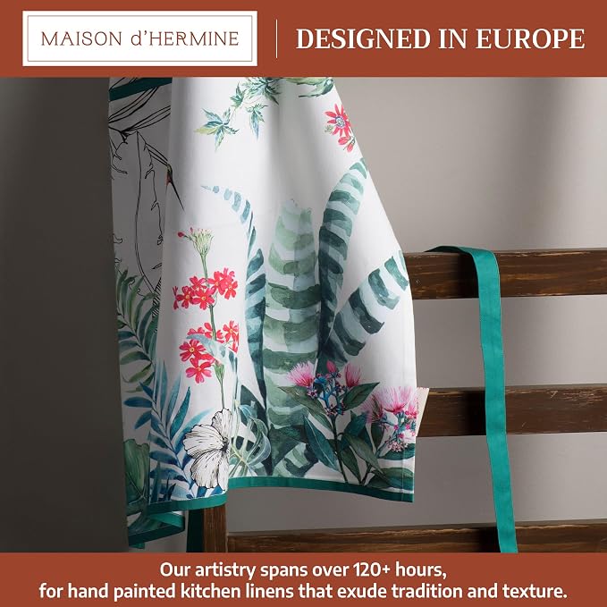 Maison d' Hermine 100% Cotton Apron for women with Pocket Kitchen Chef Apron for Men Cooking Mothers Day Gifts - Image 2