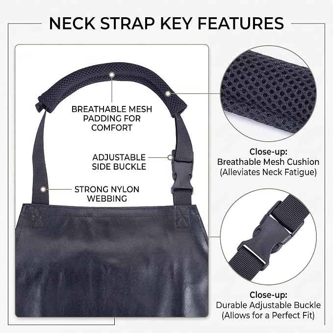 Homsolver Heavy Duty Vinyl Waterproof Apron for Unisex Adult, Ultra Lightweight, Chemical Resistant Industrial Work Apron - Image 2
