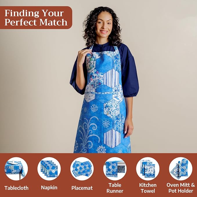 Maison d' Hermine 100% Cotton Apron for women with Pocket Kitchen Chef Apron for Men Cooking Mothers Day Gifts - Image 4