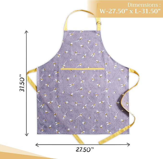 Maison d' Hermine 100% Cotton Apron for women with Pocket Kitchen Chef Apron for Men Cooking Mothers Day Gifts - Image 4