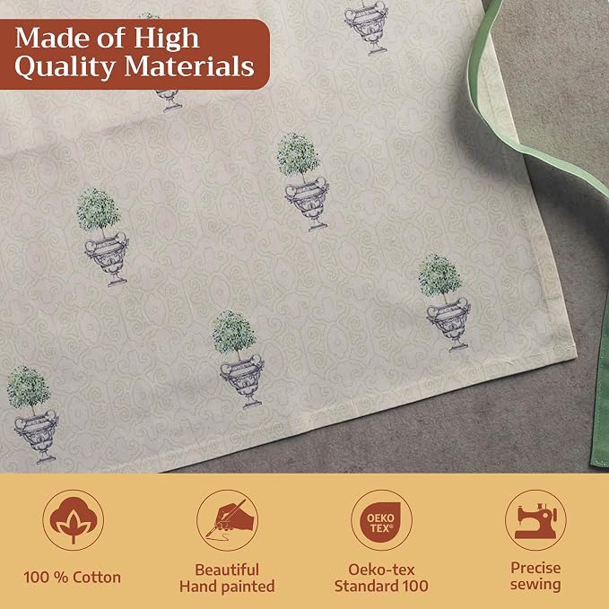 Maison d' Hermine 100% Cotton Apron for women with Pocket Kitchen Chef Apron for Men Cooking Mothers Day Gifts - Image 3