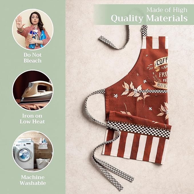 Maison d' Hermine 100% Cotton Apron for women with Pocket Kitchen Chef Apron for Men Cooking Mothers Day Gifts - Image 3