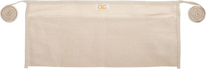 Custom Leathercraft Clc C6 Canvas Waist Apron Two Pocket, Unisex Adult, White, (Pack of 2) - Image 3