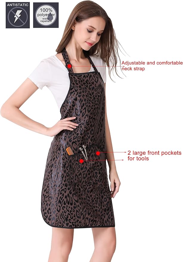 PERFEHAIR Hair Stylist Apron for Women | Lightweight, Hair & Water Repellent with Pockets | Adjustable for All-Day Comfort - Image 3