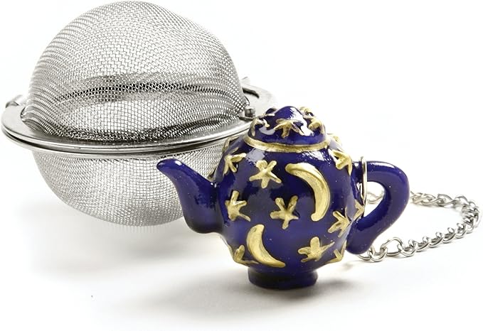 Norpro Stainless Steel 2-Inch Mesh Tea Infuser Ball with Teapot Weight