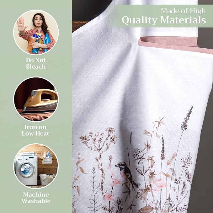 Maison d' Hermine 100% Cotton Apron for women with Pocket Kitchen Chef Apron for Men Cooking Mothers Day Gifts - Image 3