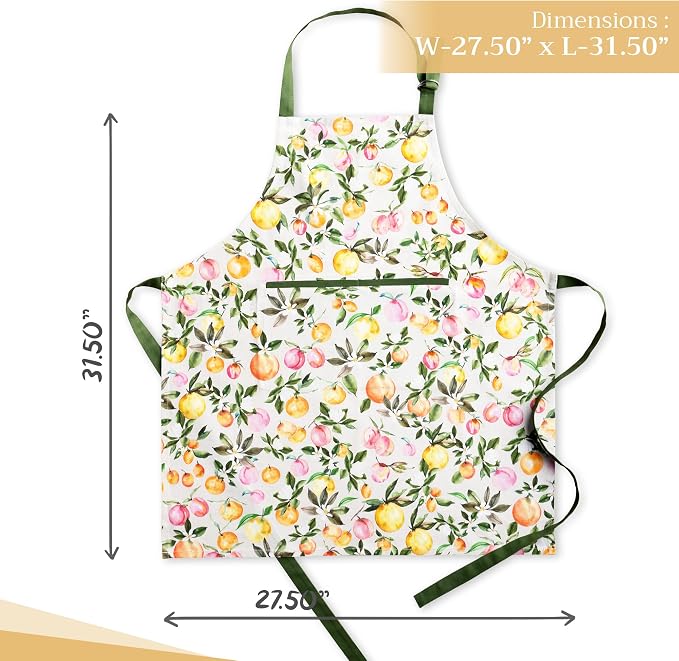 Maison d' Hermine 100% Cotton Apron for women with Pocket Kitchen Chef Apron for Men Cooking Mothers Day Gifts - Image 4