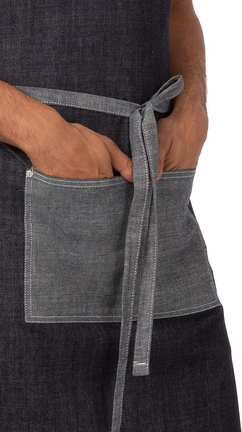 Chef Works Unisex Manhattan Bib Apron - Image 2
